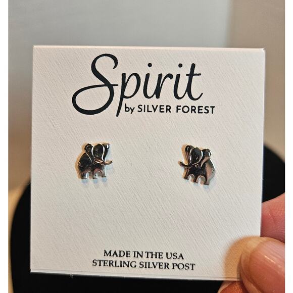 Elephant Stud Earrings SPIRIT by Silver Forest New with tag Sterling Silver Post - Picture 1 of 3